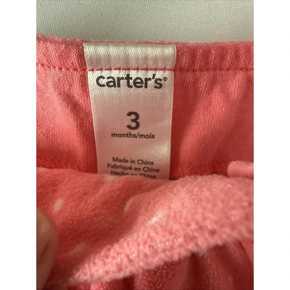 Carters Plush Pink Owl Sleeveless Dress 3 Months Soft Cottage‎ Whimsical Fairy